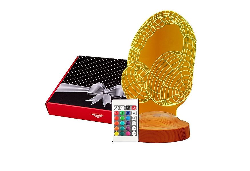 Geschenkelampe LED Nachttischlampe Kopfhörer 3D mehrfarbige Lampe Geschenk günstig online kaufen
