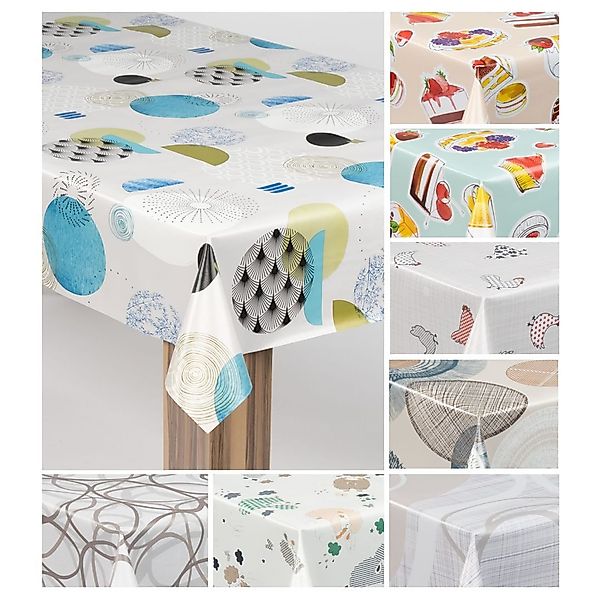 laro Tischdecke laro Wachstuch-Tischdecke Wachstischdecke Gartentischdecke günstig online kaufen