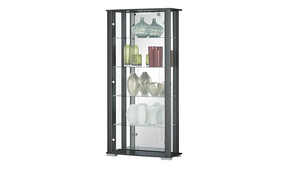 Vitrine  2-türig  Filaga ¦ schwarz ¦ Maße (cm): B: 86 H: 178,2 T: 38.2 Schr günstig online kaufen