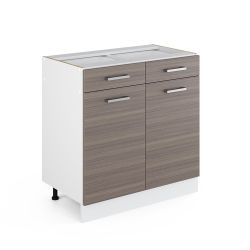 Vicco Unterschrank R-Line, Edelgrau/Weiß, 80 cm günstig online kaufen