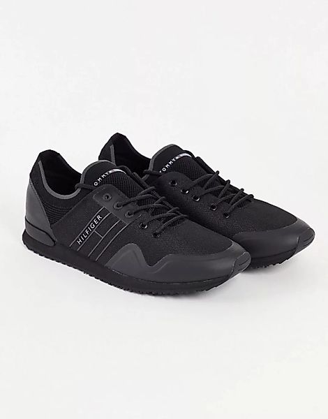Tommy Hilfiger – Iconic – Sneaker in Schwarz mit seitlichem Textlogo günstig online kaufen