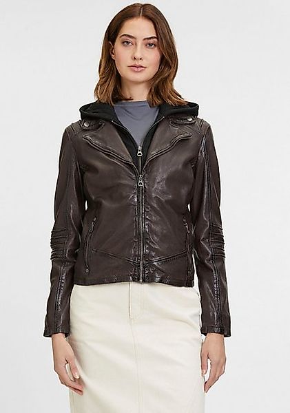 Mauritius Lederjacke GWFlura mti Reißverschluss, Ziuerpaspeln, günstig online kaufen