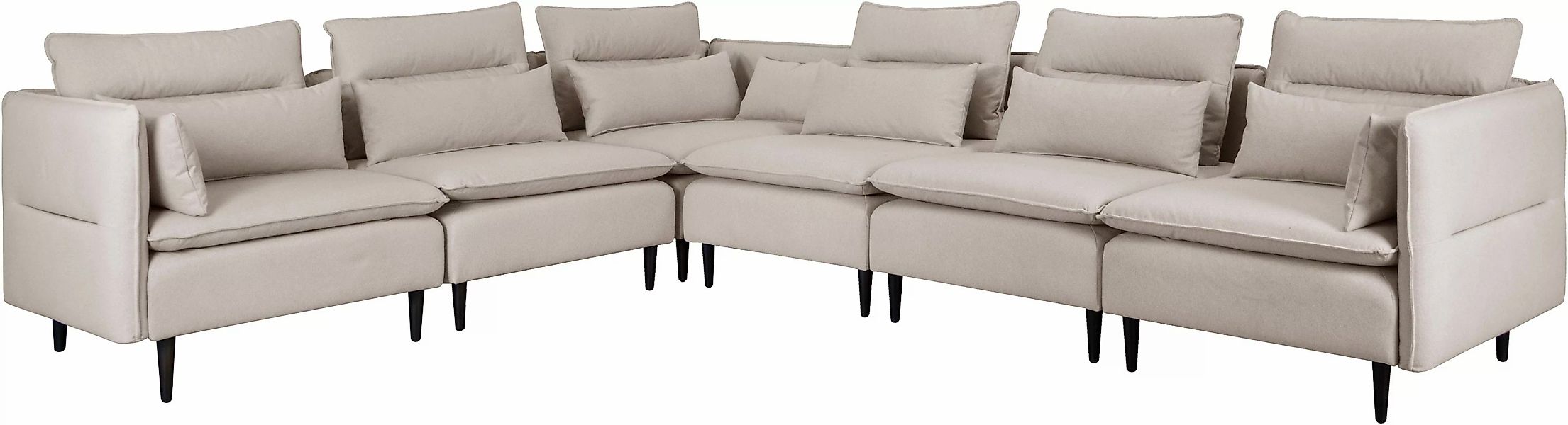 andas Ecksofa »ALVIK L-Form«, zusammengesetzt aus Modulen, erweiterbar mit günstig online kaufen