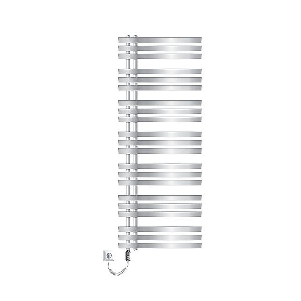 ECD Germany Iron EM Badheizkörper Elektrisch Heizstab 1200W 600x160 mm Chro günstig online kaufen