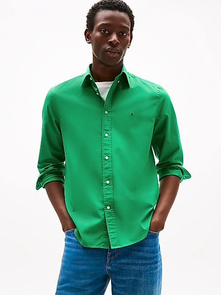 Tommy Hilfiger Businesshemd "FLEX POPLIN SOLID RF SHIRT mit Button-down und günstig online kaufen