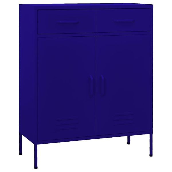 vidaXL Aktenschrank Lagerschrank Marineblau 80x35x101,5 cm günstig online kaufen