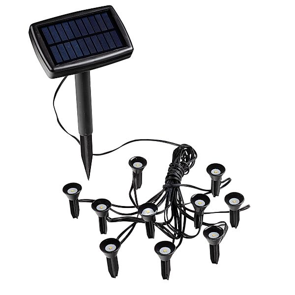 Spetebo LED Solarleuchte LED Solar Pflanzenstrahler günstig online kaufen