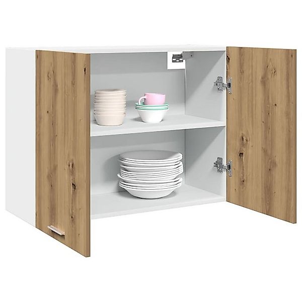 vidaXL Hängeschrank Hängeschrank Küchenschrank Artisan-Eiche 80x31x60 cm Sp günstig online kaufen