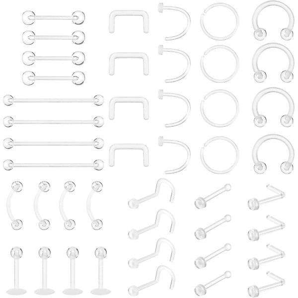 LuxusKollektion Piercing-Set 44er Set Plastik Piercings günstig online kaufen