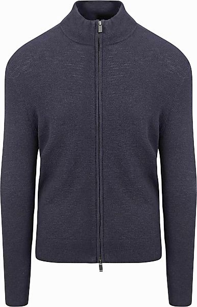 Suitable Strickjacke Struktur Navy - Größe L günstig online kaufen