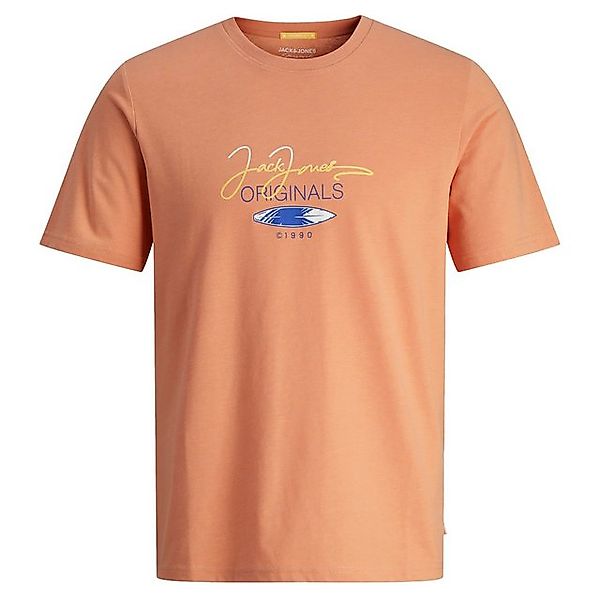 Jack & Jones Rundhalsshirt Große Größen Herren T-Shirt lachs Logoprint Jack günstig online kaufen