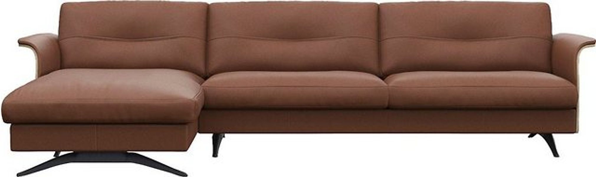 FLEXLUX Ecksofa Glow, super bequem durch hochwertigem Sitzaufbau mit Federk günstig online kaufen