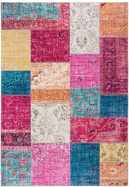 LUXOR living Teppich »Prima 2«, rechteckig, 7 mm Höhe, Kurzflor, Patchwork günstig online kaufen