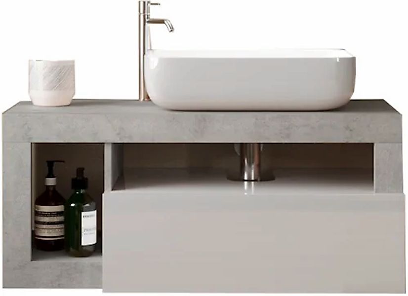 welltime Waschtisch "Hamburg" 1 Schubkasten, Breite 92 cm, Soft-Close, inkl günstig online kaufen