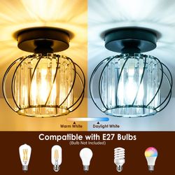 POPOLIC Deckenleuchte Moderne Kristall-Deckenlampe, Mini-Deckenleuchten aus günstig online kaufen