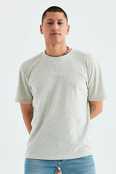 Rockupy T-Shirt Gary im Waffelmuster günstig online kaufen