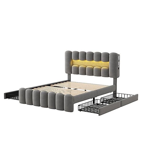 Gotagee Polsterbett Jugendbett Stereoanlage Gästebett Doppelbett 160x200cm günstig online kaufen