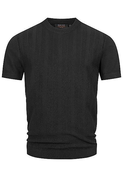 Indicode T-Shirt Herren INVarson Shirt Tee Herrenshirt mit vertikalem Stric günstig online kaufen