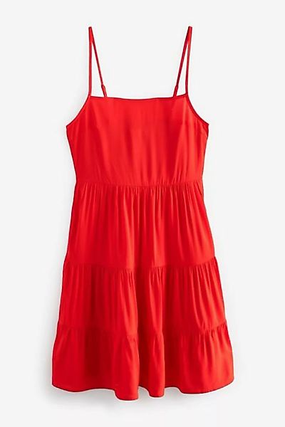 Next Sommerkleid Gestuftes Minikleid mit Spaghettiträgern (1-tlg) günstig online kaufen