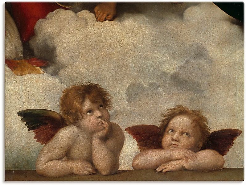 Artland Wandbild "Detail aus Die Sixtinische Madonna." Religion 1 Stk. tlg. günstig online kaufen