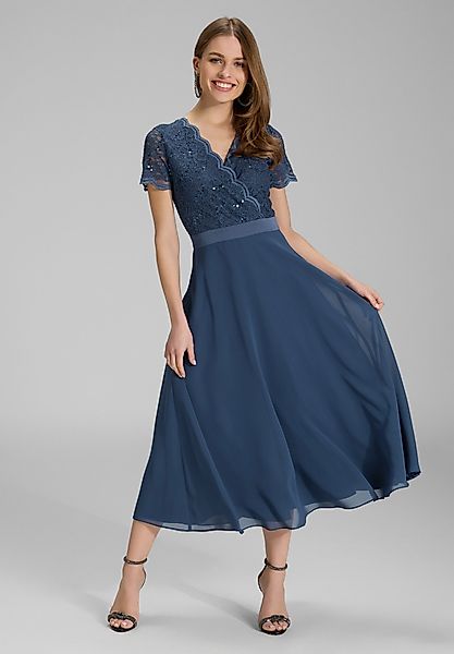 SWING Cocktailkleid Taillierte Passform mit ausgestelltem günstig online kaufen