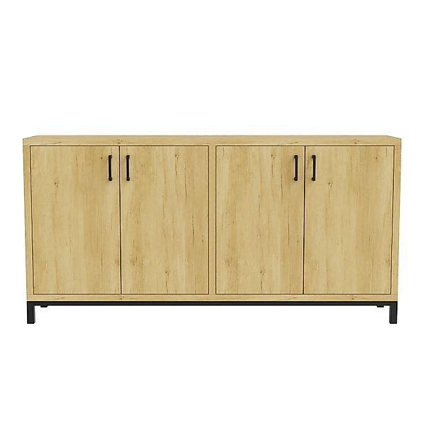 PXloue Sideboard-Küchenschrank mit 2 Türen-Buffetschrank mit verstellbare E günstig online kaufen