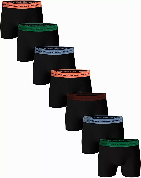 Bjorn Borg Boxers Cotton Stretch 7-Pack Schwarz - Größe XXL günstig online kaufen