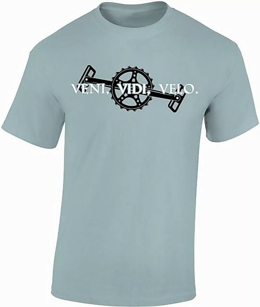 Baddery Print-Shirt Fahrrad T-Shirt: "Veni Vidi Velo" - Latein Fun Shirt, h günstig online kaufen