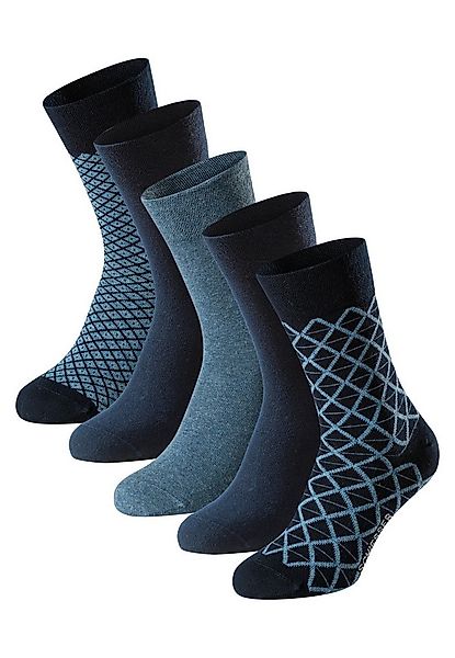 Schiesser Socken Bluebird (5-Paar) druckfreier Bund, Fersen und Zehen handg günstig online kaufen