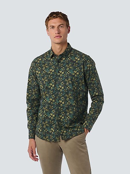 NO EXCESS Langarmhemd "No Excess Hemd mit Blumenmuster" günstig online kaufen