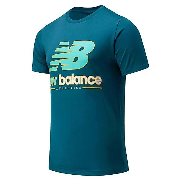 New Balance Higher Learning Logo Kurzarm T-shirt L Mountain Teal günstig online kaufen