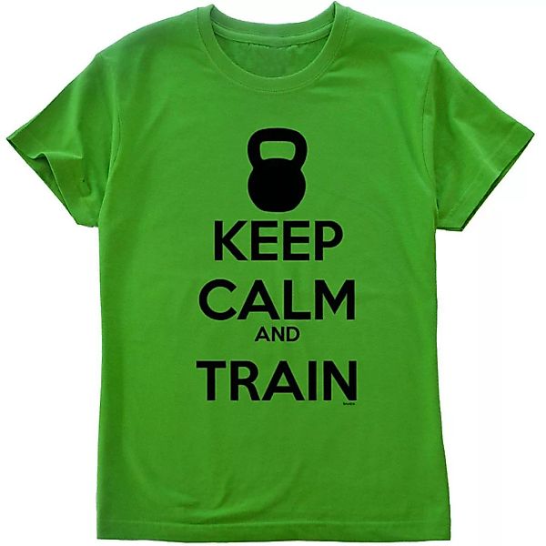 Kruskis Keep Calm And Train Kurzärmeliges T-shirt 3XL Green günstig online kaufen