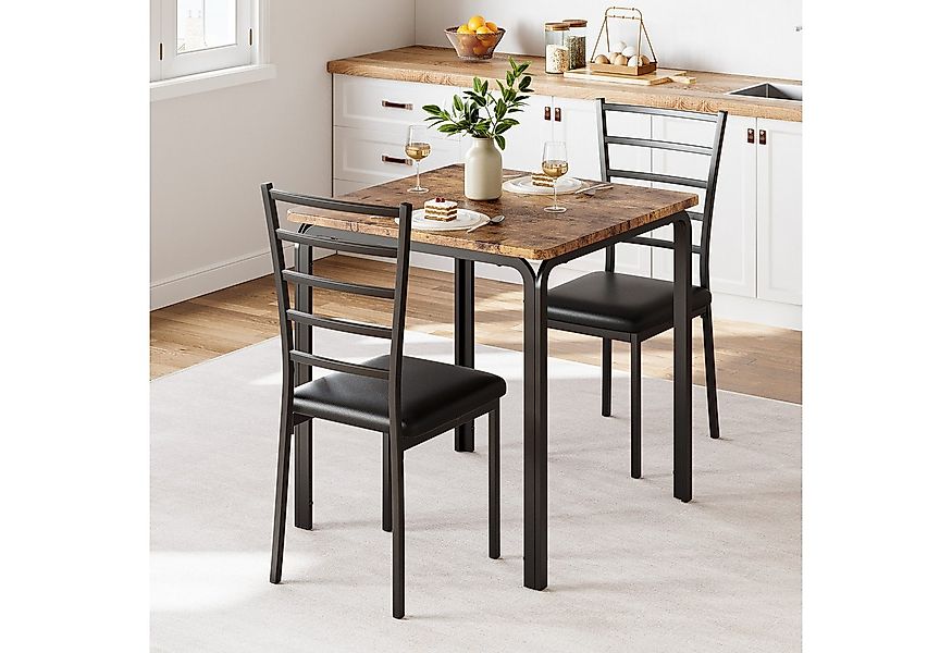 GarveeMore Essgruppe Ktichen Tisch mit 2 Stühlen für Küche & Esszimmer, Kom günstig online kaufen