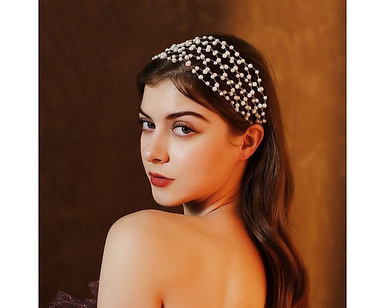 FOUORTUNATE-BEE Haargummi Braut Haarband mit Kunstperlen – Elegantes Access günstig online kaufen