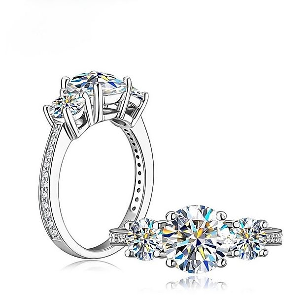 ROUGEMONT Verlobungsring Moissanit Verlobungsring 925 Silber Weißgold +Zert günstig online kaufen