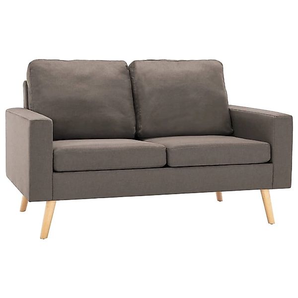 vidaXL 2-Sitzer-Sofa Taupe Stoff Modell 3 günstig online kaufen