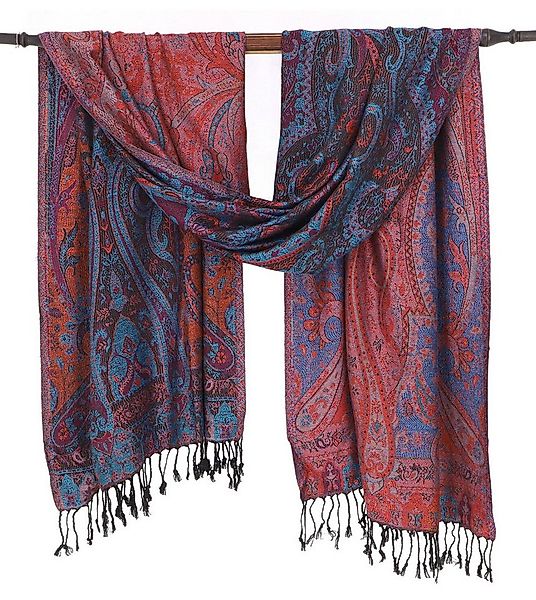 Guru-Shop Halstuch Indischer Schal, Stola mit Paisley Muster,.. günstig online kaufen