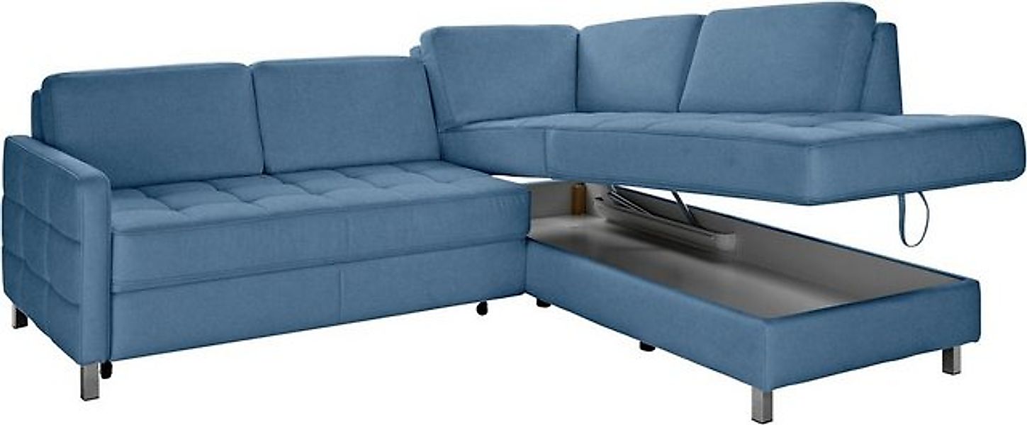 sit&more Ecksofa "Pablo L-Form", wahlweise mit Bettfunktion und Bettkasten günstig online kaufen