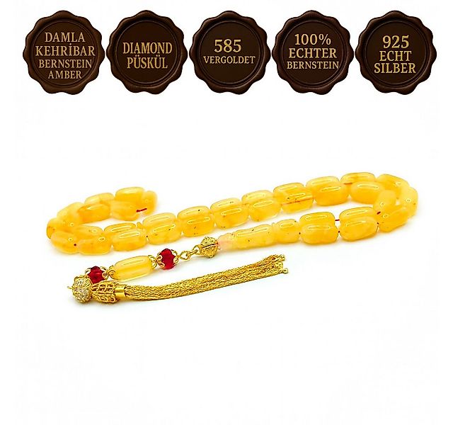 M-Punkt24 Kettenanhänger Tesbih Tespih (16 Gramm, DIAMOND PÜSKÜL, 925 Echt günstig online kaufen