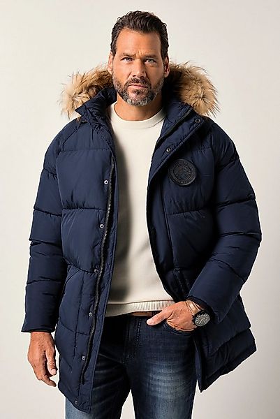 JP1880 Parka Stepp-Parka Kapuze Kunstfellbesatz Badges günstig online kaufen