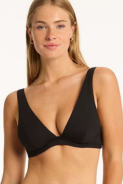 Sea Level Triangel Bikini-Top mit Bügel ECO Essentials 38A-C schwarz günstig online kaufen