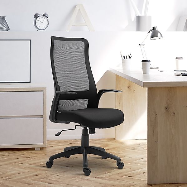 Vinsetto Bürostuhl Mesh, ergonomischer Schreibtischstuhl, Drehstuhl höhenve günstig online kaufen