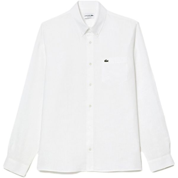 Lacoste  Hemdbluse Linen Shirt 5692 - Blanc günstig online kaufen