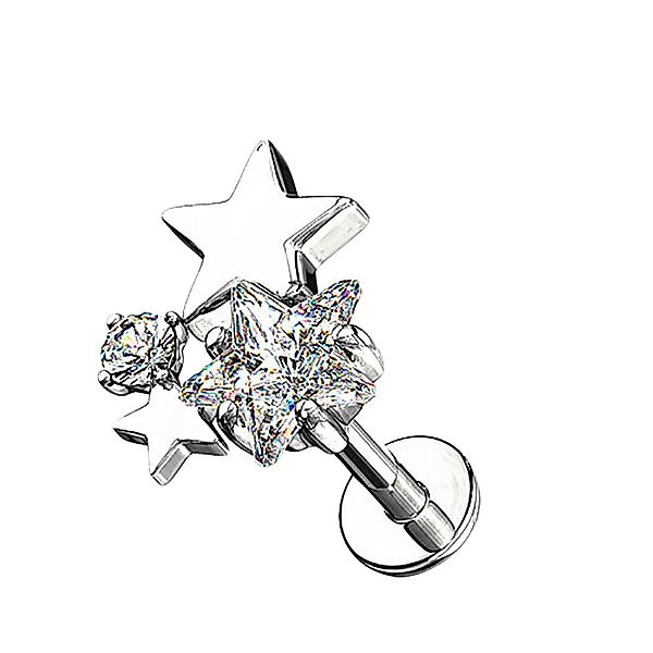 Taffstyle Piercing-Set Piercing Stab mit Sterne günstig online kaufen