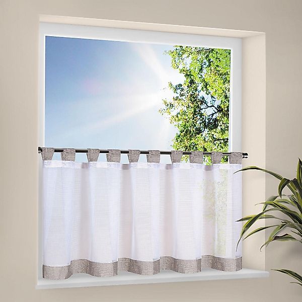 Happy Home Scheibengardine "CARA" Schlaufen 1 Stk. tlg. HxB: 50x150, Webwar günstig online kaufen
