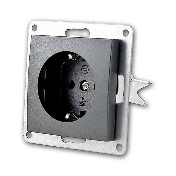 McPower FLAIR Steckdose anth250V16AUPo RahmeSchrauba günstig online kaufen