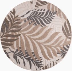 Sanat Teppich "Floral Outdoor" rund 6 mm Höhe In- und Outdoor geeignet, flo günstig online kaufen