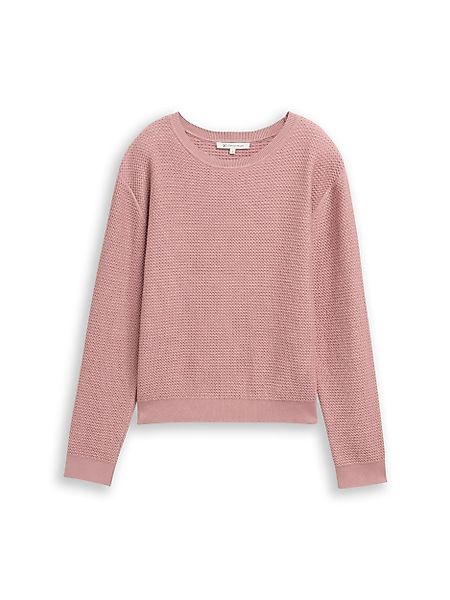 TOM TAILOR Denim Longpullover structured knit günstig online kaufen