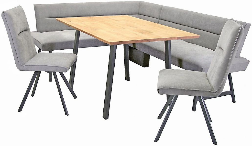 Home affaire Eckbankgruppe "Sava" Set, 4 Stk. tlg. Eckbank mit Wellenfederu günstig online kaufen