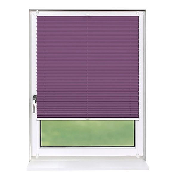 Deco-Raum Plissee Basic ohne Bohren 60x150cm Lila Blickdicht Klemmfix günstig online kaufen